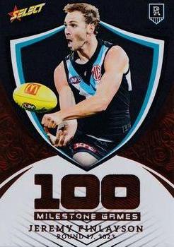 2024 Select AFL Footy Stars - Milestone Games Hobby #MGH74 Jeremy Finlayson Front